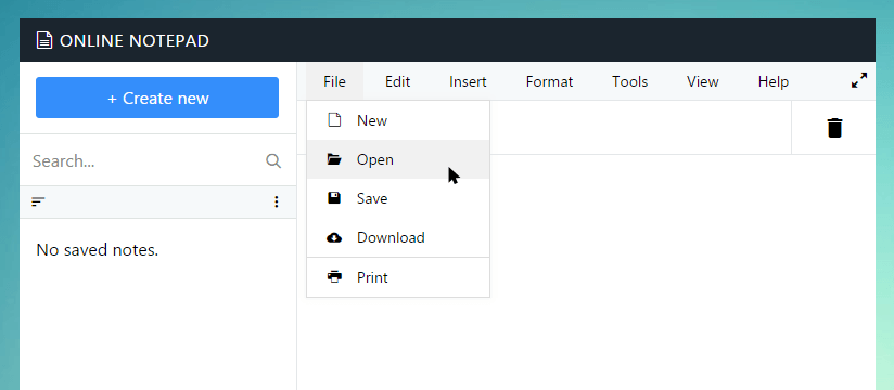 Open text file in Infoya